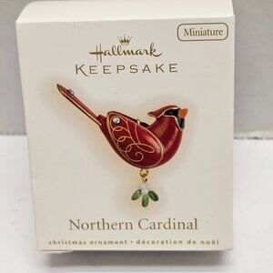 New Hallmark Keepsake Northern Cardinal Miniature Beauty of Birds Ornament 2009
